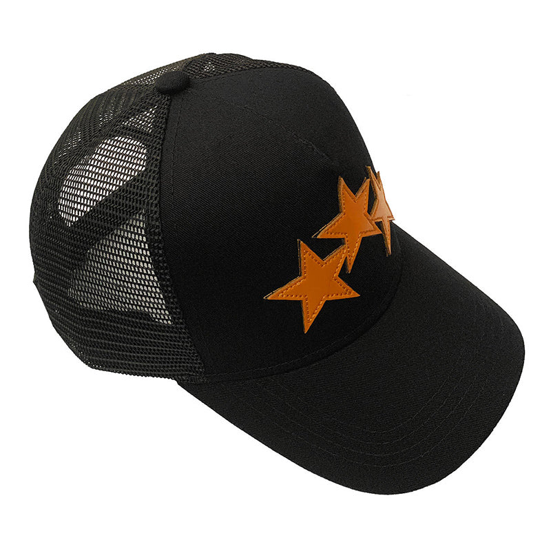 AMIRI 3 Star Trucker Hat – Embroidered Logo Cap (Style 2)