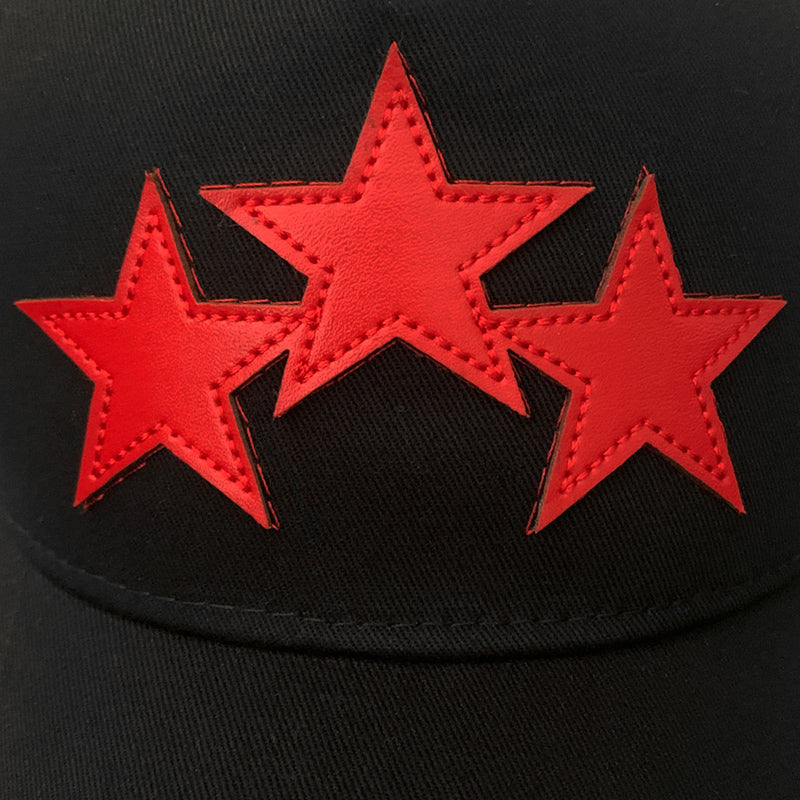 AMIRI 3 Star Trucker Hat – Embroidered Logo Cap (Style 3)