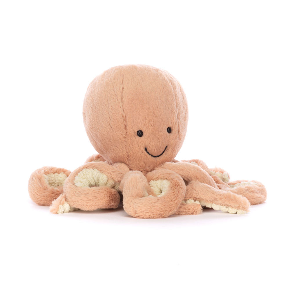 Jellycat Odell Octopus Plush – Squishy Apricot Stuffed Animal Toy