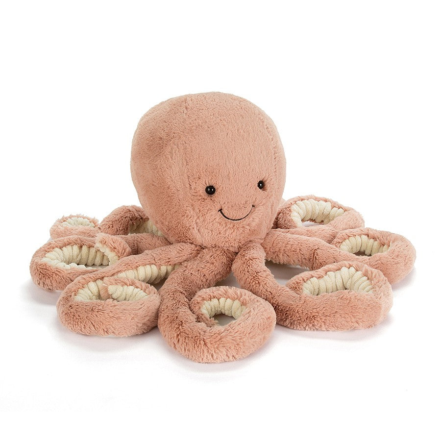 Jellycat Odell Octopus Plush – Squishy Apricot Stuffed Animal Toy