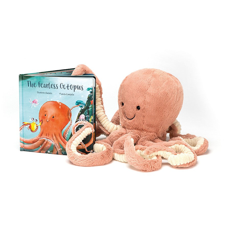 Jellycat Odell Octopus Plush – Squishy Apricot Stuffed Animal Toy