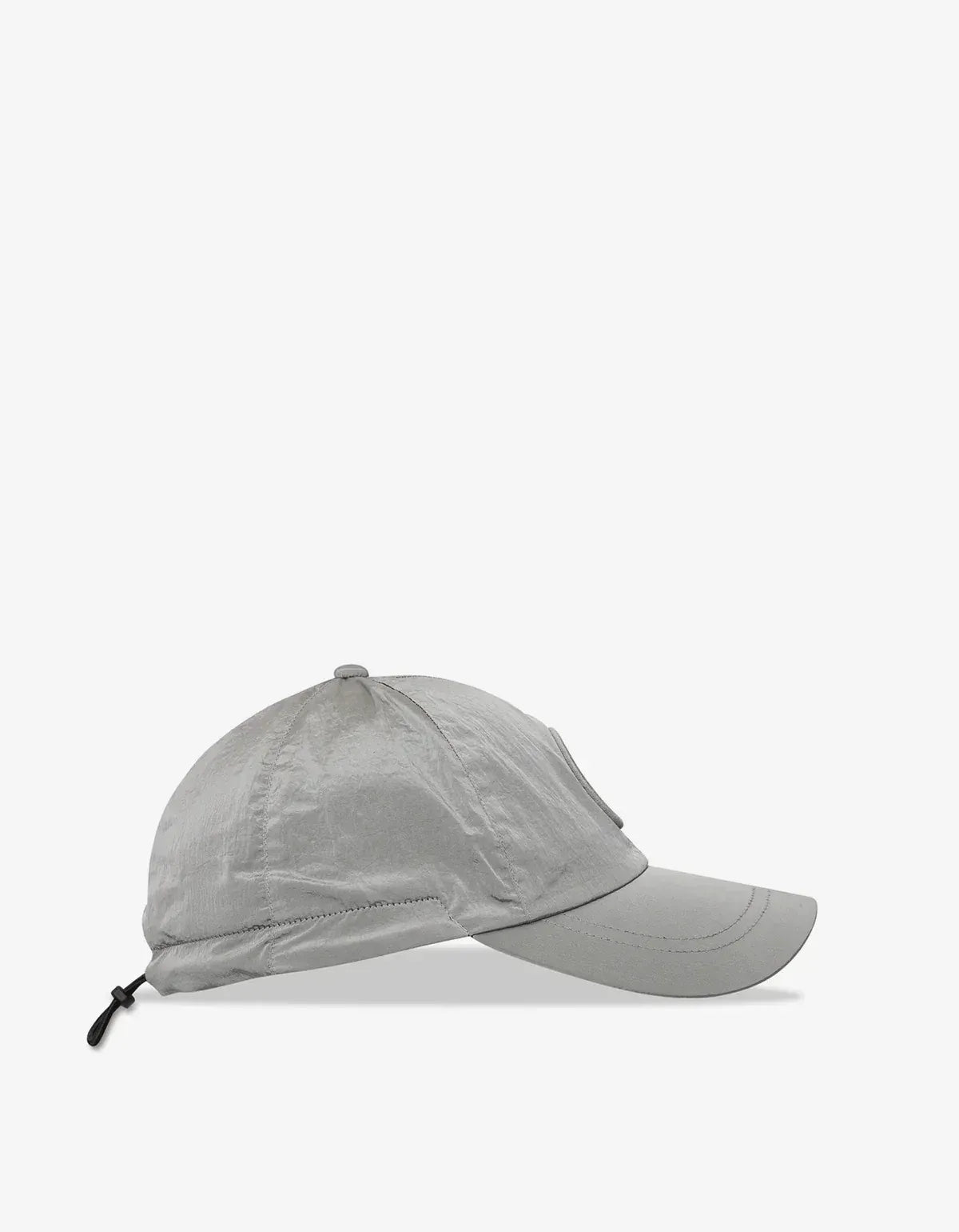 Stone Island Grey Nylon Metal Baseball Cap