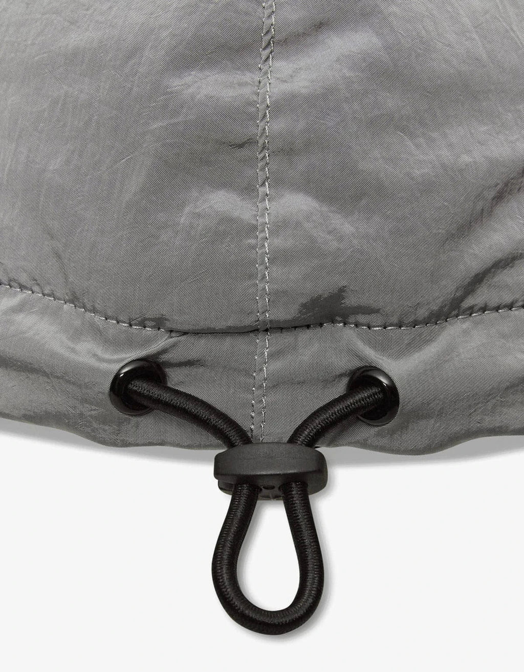 Stone Island Grey Nylon Metal Baseball Cap