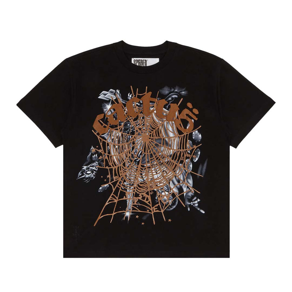 Cactus Jack x Sp5der Airbrush Tee – Black SS26