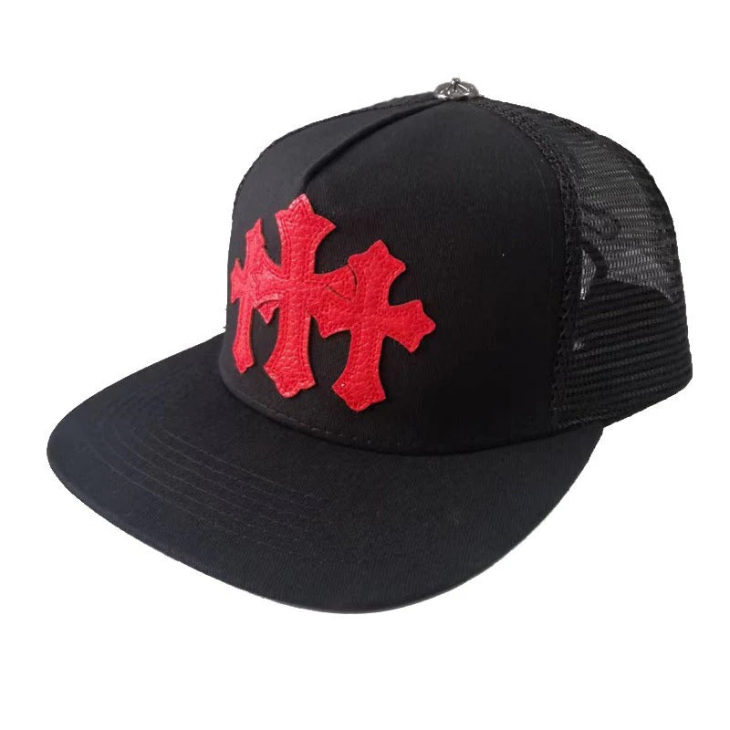 Chrome Hearts Cemetery Cross Trucker Hat